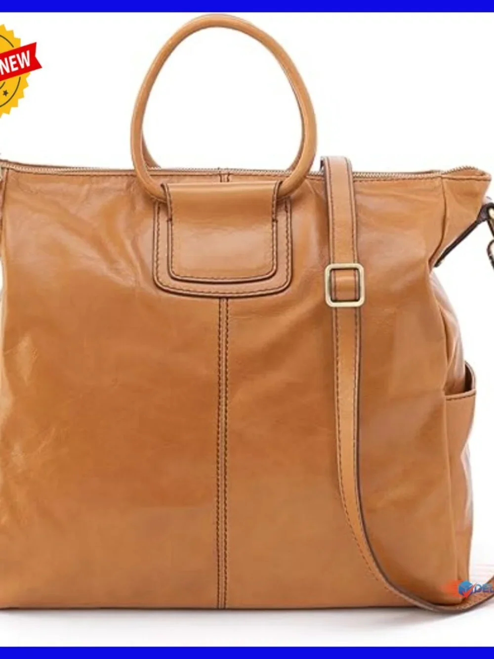 Large Leather Satchel Crossbody Bag with Top Handle and Removable Strap